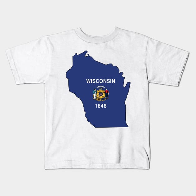 Wisconsin Kids T-Shirt by somekindofguru